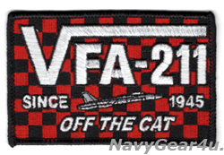 画像1: VFA-211 FIGHTING CHECKMATES ”OFF THE CAT"ショルダーパッチ（ベルクロ有無）