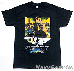 画像1: 『TOPGUN:MAVERICK』SIGNED T-シャツ（ブラック/数量限定）