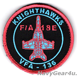 画像1: VFA-136 KNIGHTHAWKS キーウエストDET 2022展開記念ショルダーバレットパッチ（ベルクロ付き）