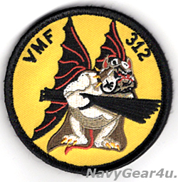 画像1: VMFA-312 CHECKER BOARDS THROWBACKショルダーパッチ（ベルクロ付き）