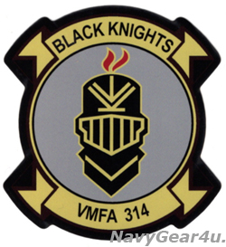 画像1: VMFA-314 BLACK KNIGHTSステッカー