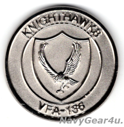 画像1: VFA-136 KNIGHT HAWKSチャレンジコイン（デッドストック）