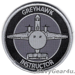 画像1: VAW-120 GREYHAWKS E-2C/D INSTRUCTOR（教官用）ショルダーバレットパッチ（ベルクロ有無）