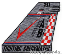 画像1: VFA-211 FIGHTING CHECKMATES F/A-18E AB211 垂直尾翼パッチ