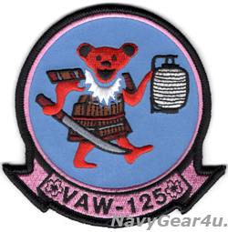 画像1: VAW-125 TIGERTAILS SAMURAI BEAR部隊パッチ（ベルクロ有無）