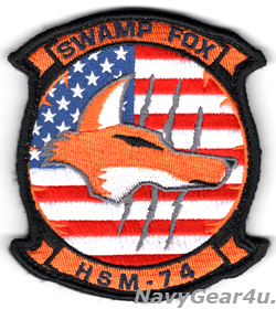 画像1: HSM-74 SWAMP FOX　USA部隊パッチ（建国記念Ver./ベルクロ付き）