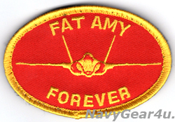 画像1: U.S.NAVY F-35C "FAT AMY FOREVER"ショルダーパッチ（ベルクロ付き）