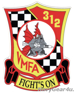 画像1: VMFA-312 CHECKERBOARDSステッカー