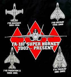 画像2: VFA-102 DIAMONDBACKS NEWオフィシャルヒストリーT-シャツ（ブラック）