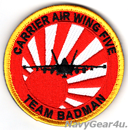 画像1: CVW-5 TEAM BADMAN EA-18Gショルダーバレットパッチ（ベルクロ付き）