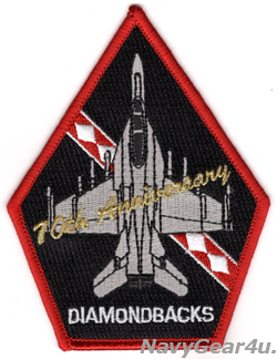 画像1: VFA-102 DIAMONDBACKS 部隊創設70周年記念F/A-18Fショルダーパッチ（ベルクロ有無）