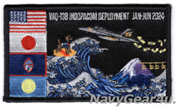画像1: VAQ-138 YELLOW JACKETS INDOPACOMディプロイメント2024展開記念パッチ（ベルクロ有無）