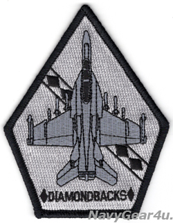 画像1: VFA-102 DIAMONDBACKS F/A-18F ショルダーパッチ（ブラックアウトVer./ベルクロ有無）