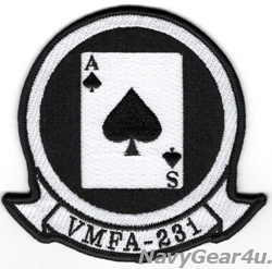 画像1: VMFA-231 ACE OF SPADES 部隊パッチ（ベルクロ有無）