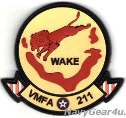 画像1: VMFA-211 WAKE ISLAND AVENGERS PVC部隊パッチ（ベルクロ付き）