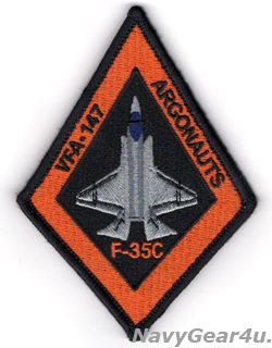 画像1: VFA-147 ARGONAUTS F-35Cショルダーパッチ（ベルクロ付き）