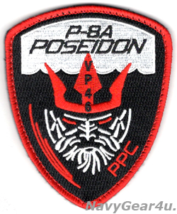 画像1: VP-46 GREY KNIGHTS P-8AポセイドンPATROL PLANE COMMANDERショルダーパッチ（ベルクロ付き）