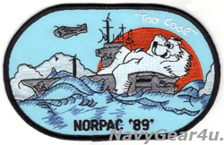 画像1: VA-196 MAIN BATTERY CVW-14/CV-64 NORPAC 1989クルーズ記念パッチ（デッドストック）