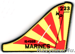 画像1: VMA-223 BULLDOGS AV-8Bラスト記念PVC垂直尾翼パッチ（ベルクロ付き）