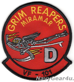 画像1: VF-101 GRIMREAPERS Det D NASミラマー部隊パッチ（デッドストック）