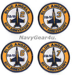 画像3: ブルーエンジェルズ1946-2006部隊創設60周年記念ショルダーパッチ８枚セット（デッドストック）