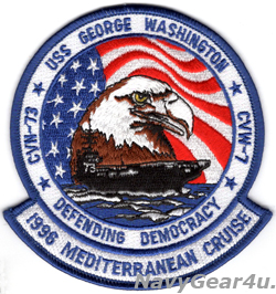 画像1: CVW-7/CVN-73地中海クルーズ1996記念パッチ（デッドストック）
