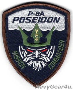 画像1: VP-4 SKINNY DRAGONS P-8AポセイドンMISSION COMMANDERショルダーパッチ（ベルクロ有無）