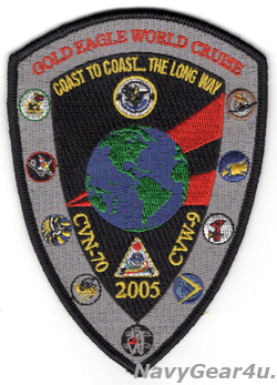 画像1: VFA-154 BLACK KNIGHTS GOLD EAGLEワールドクルーズ2005年記念パッチ（デッドストック）