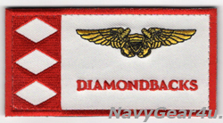 画像1: VFA-102 DIAMONDBACKS THROWBACKファン用WSOネームタグ（F-4時代/ベルクロ付き）