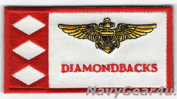 画像1: VFA-102 DIAMONDBACKS THROWBACKファン用パイロットネームタグ（F-4時代/ベルクロ付き）