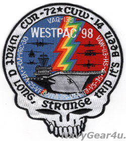 画像1: CVW-14/CVN-72 WESTPAC/OSW 1998クルーズ記念パッチ（VAQ-139/デッドストック）