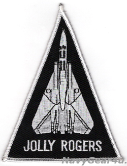 画像1: VF-103 JOLLY ROGERSショルダートライアングルパッチ（デッドストック）