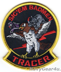 画像1: VAW-125 TIGERTAILS "SIC'EM BADMEN"TRACERショルダーパッチ（/イエロー/ベルクロ有無）