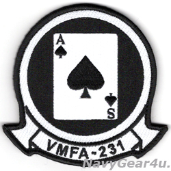 画像1: VMFA-231 ACE OF SPADES 部隊パッチ（ベルクロ有無）