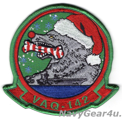 画像1: VAQ-142 GRAY WOLVES HOLIDAY部隊パッチ（ベルクロ有無）