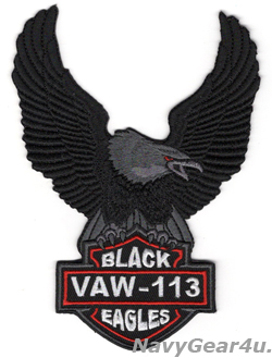 画像1: VAW-113 BLACK EAGLES NORTHROP GRUMMAN IRON WORKSイーグルバックパッチ（ベルクロ有無）