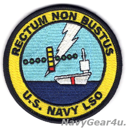 画像1: U.S.NAVY LSOショルダーバレットパッチ（ベルクロ有無）