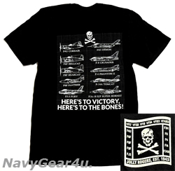 画像1: VFA-103 JOLLY ROGERS NEWオフィシャルヒストリーT-シャツ（ブラック）