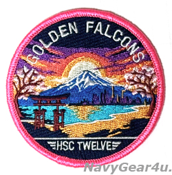 画像1: HSC-12 GOLDEN FALCONS "Miami Vice" MONDAYショルダーバレットパッチ（在日バージョン/ベルクロ有無）