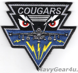 画像1: VAQ-139 COUGARS EVIL EYES EA-18Gショルダーパッチ（ベルクロ付き）