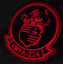 画像2: VMFA-224 BENGALS PVC部隊パッチ（Ver.2/ベルクロ付き）