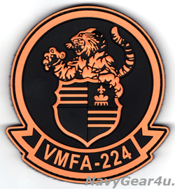 画像1: VMFA-224 BENGALS PVC部隊パッチ（Ver.2/ベルクロ付き）
