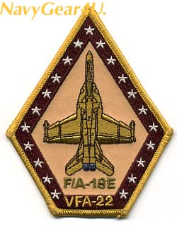 画像1: VFA-22 FIGHTING REDCOCKS F/A-18Eショルダーパッチ（デザート）