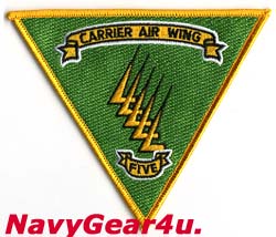 画像1: CVW-5部隊パッチ VAW-115 LIBERTY BELLS Ver.（ラージ）