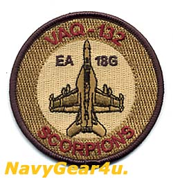 画像1: VAQ-132 SCORPIONS EA-18Gショルダーバレットパッチ（デザート）