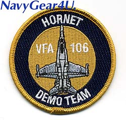 画像1: VFA-106 GLADIATORS HORNETデモチーム ショルダーバレットパッチ（ベルクロ有無）