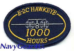 画像1: E-2C HAWKEYE 1000飛行時間達成記念パッチ（オーバル）