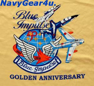 画像: 第11飛行隊ブルーインパルス部隊創設50周年記念限定T-シャツ（ライトイエロー）
