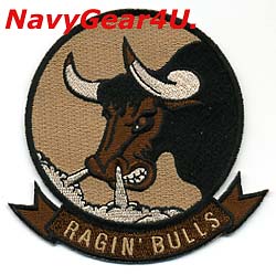 画像1: VFA-37 RAGIN' BULLS部隊パッチ（デザートVer.2）