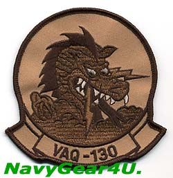 画像1: VAQ-130 ZAPPERS部隊パッチ（デザート）